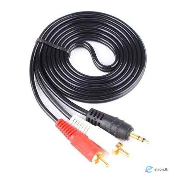 3.5mm to 2 RCA Copper Audio Cable 5M
