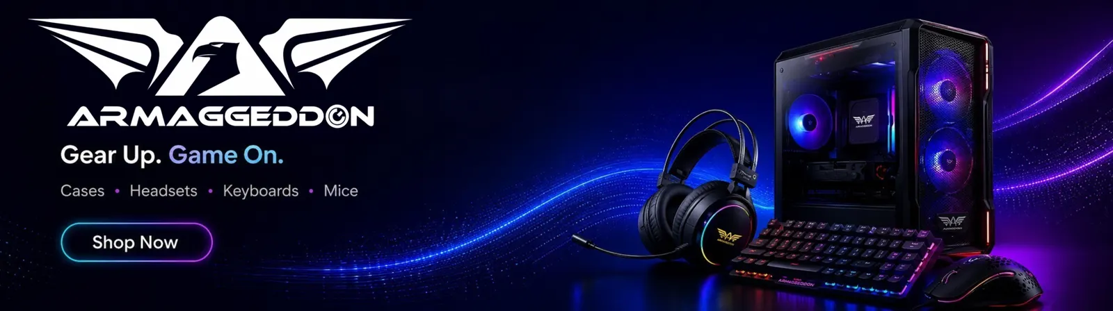 Armaggeddon gaming accessories Sri Lanka banner