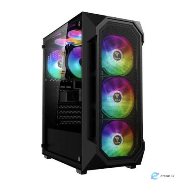 CR21802 Gaming Casing with 3 RGB Fans, CR USB 3.0 (340x185x420)
