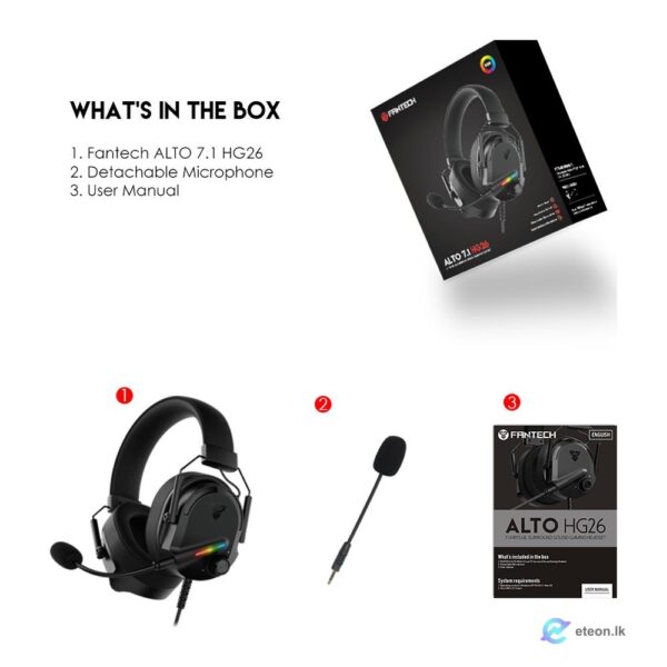 Fantech Alto HG26 7.1 Over-Ear Gaming Headset