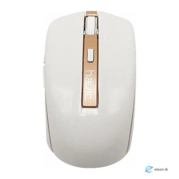 Havit HV-MS951GT Wireless Mouse (White+Golden)