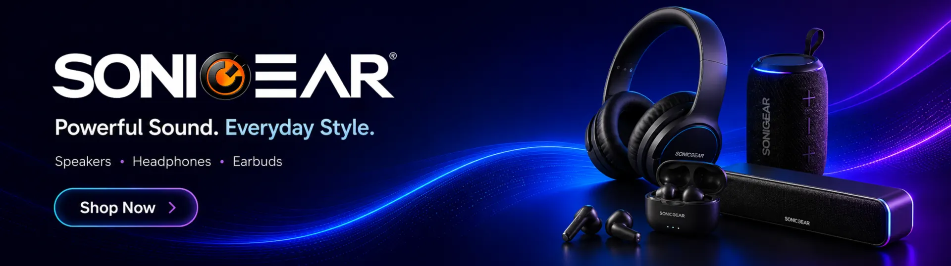 Home 2 SonicGear audio products Sri Lanka banner