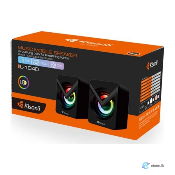Kisonli L-1040 2.0 RGB USB Speaker