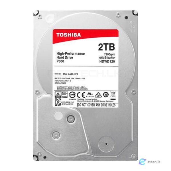 Toshiba 2TB 3.5" Desktop HDD