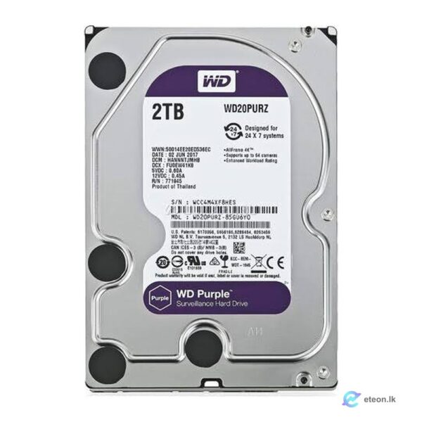 WD Purple 2TB Surveillance HDD