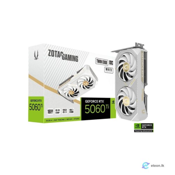 ZOTAC GeForce RTX 5060 Ti Twin Edge OC White 16GB Graphics Card
